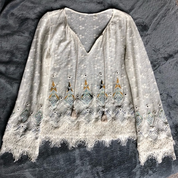 Elie Tahari Self Tie Blouse - Picture 4 of 8